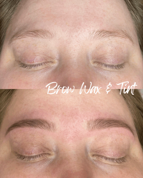 brow wax & tint